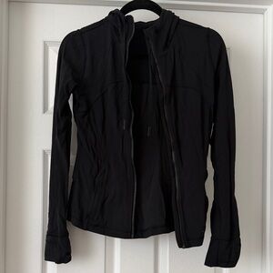 lululemon athletica Black Hooded Utility Jacket with Zip Pockets